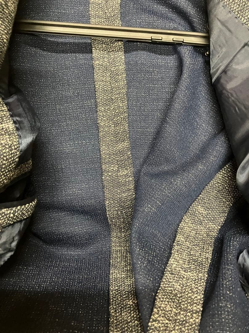 UNIVERSAL LANGUAGE Blue Jersey Double Jacket Size… - image 7