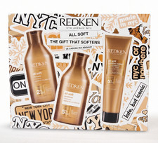 Redken All Soft Gift Set Shampoo 300ml Conditioner 300ml Leave In Treatment New