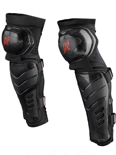 Knapper Street Hockey Protective Gear Black AK7 PRO SHIN Guards 15 Inches *NEW*