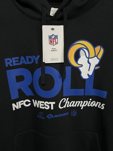 Nike Los Angeles Rams 2024 NFC West Champions Collection Sideline Hoodie Size XL - Picture 2 of 4