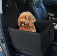 NEW Pecute Dog Car Seat Bed for Dogs, Hard Bottom, Storage, Waterproof