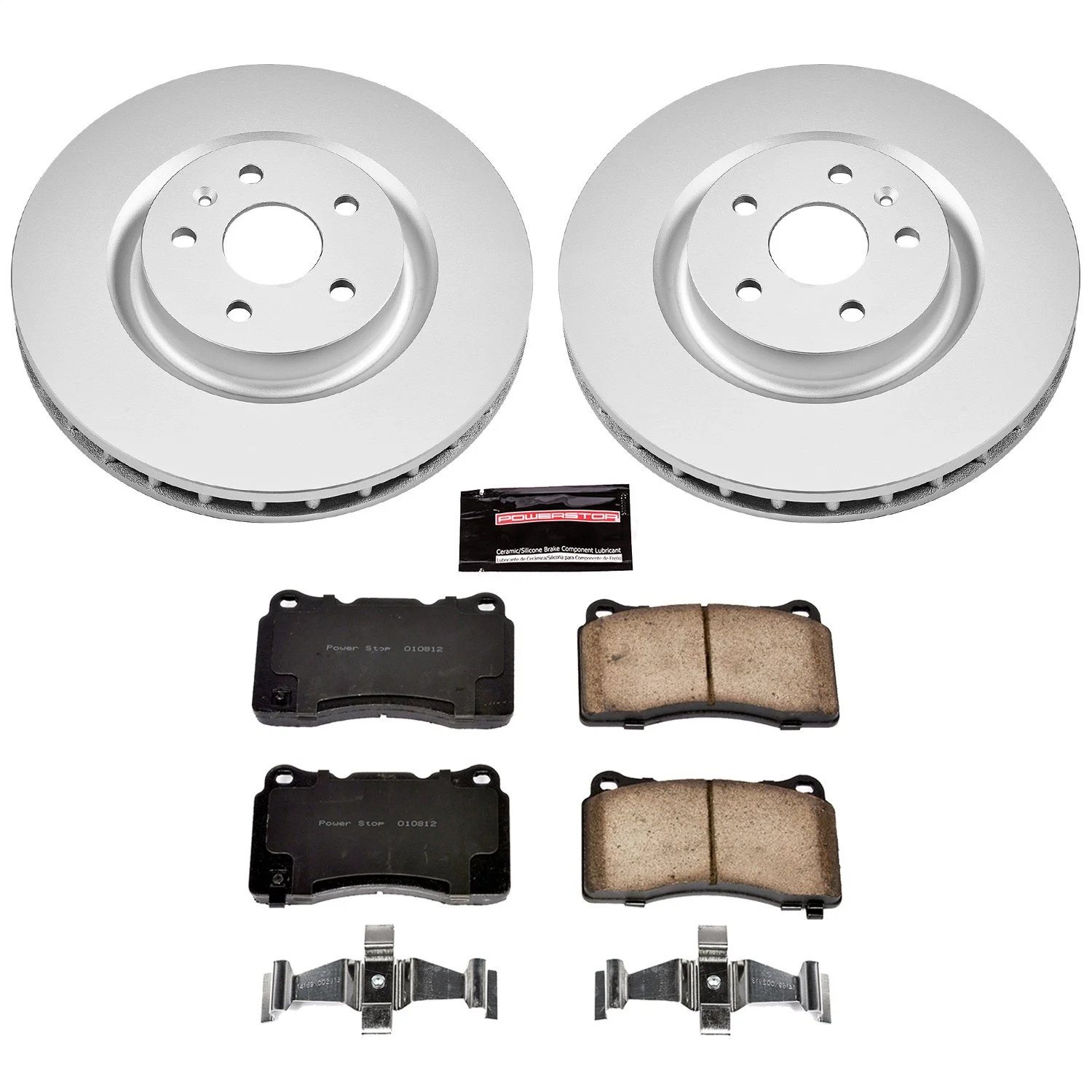 Power Stop CRK2948 Z17 Evolution Brake Kit with Genuine Geomet Coated Rotors And