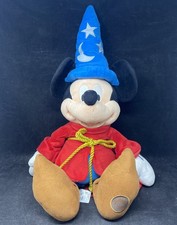 Disney Store Sorcerer Magic Fantasia Mickey Mouse Plush Large Wizard Toy 25  