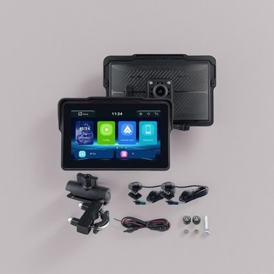 7 inch Motorcycle Android Auto Wireless Touch Screen Carplay + Camera +TPMS
