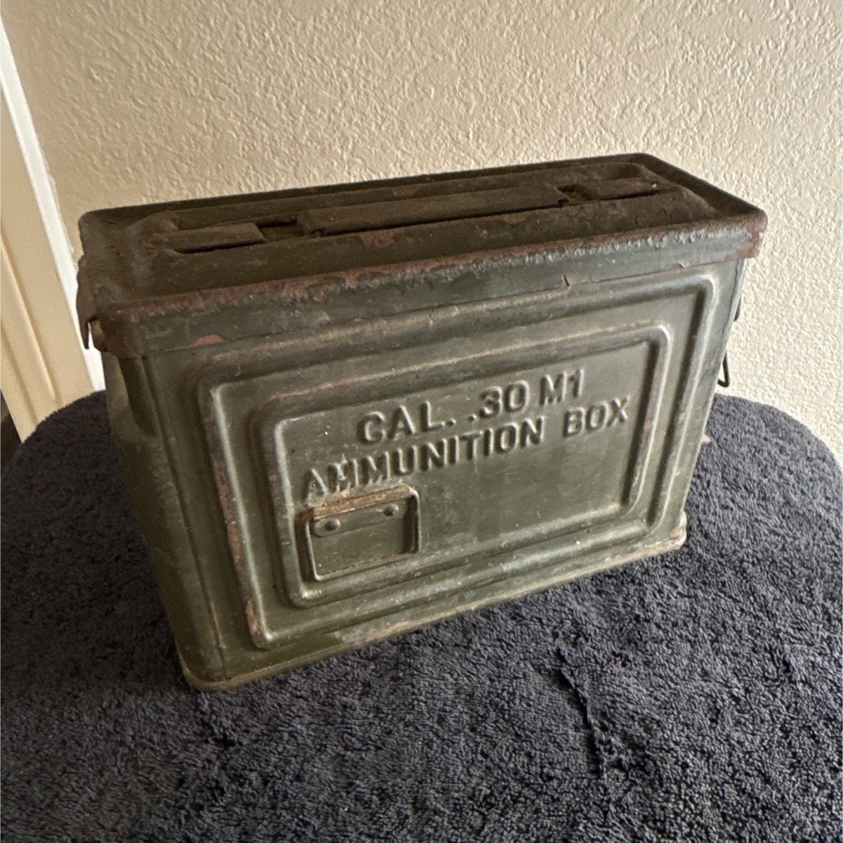 CAL. .30 M1 Military Metal Ammunition Box Ammo Can, Militaria