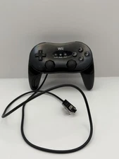 Official Nintendo Wii Pro Controller Classic Black  RVL-005 OEM 