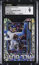 2022 Panini Prizm D'Andre Swift All Out! No Huddle Disco Prizm #AO-20 CGC 9 Mint