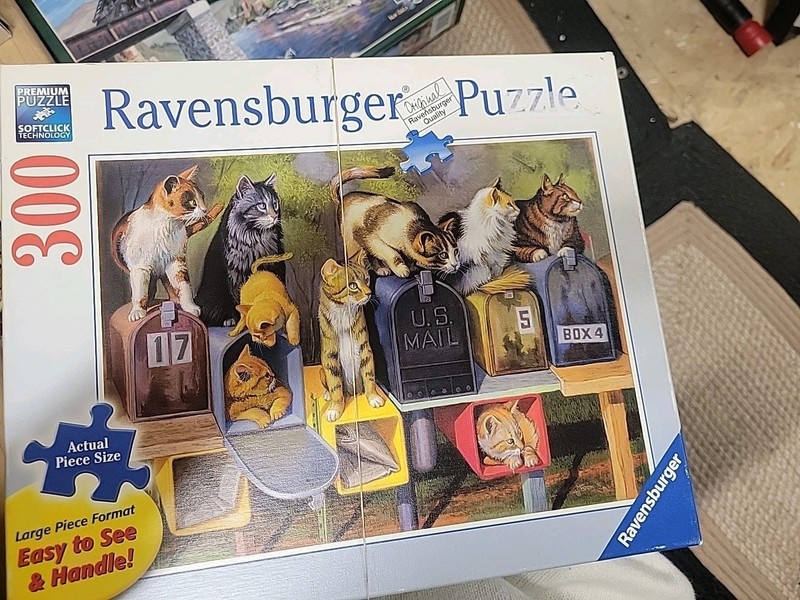 Ravensburger Cat's Got Mail Large Format 300 PC Jigsaw Puzzle 27x20