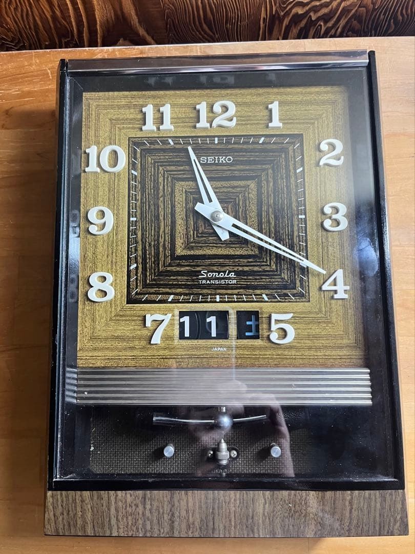 Vintage Seiko Sonora Transistor Pendulum Wall Clock Overhauled