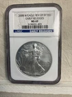 2008-W Reverse Of 2007-W $1 1 oz  Silver Eagle NGC MS 69 Early Releases