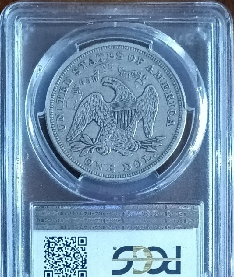 1872 Liberty Seated dollar, NGC VF-35 - Image 4 of 4