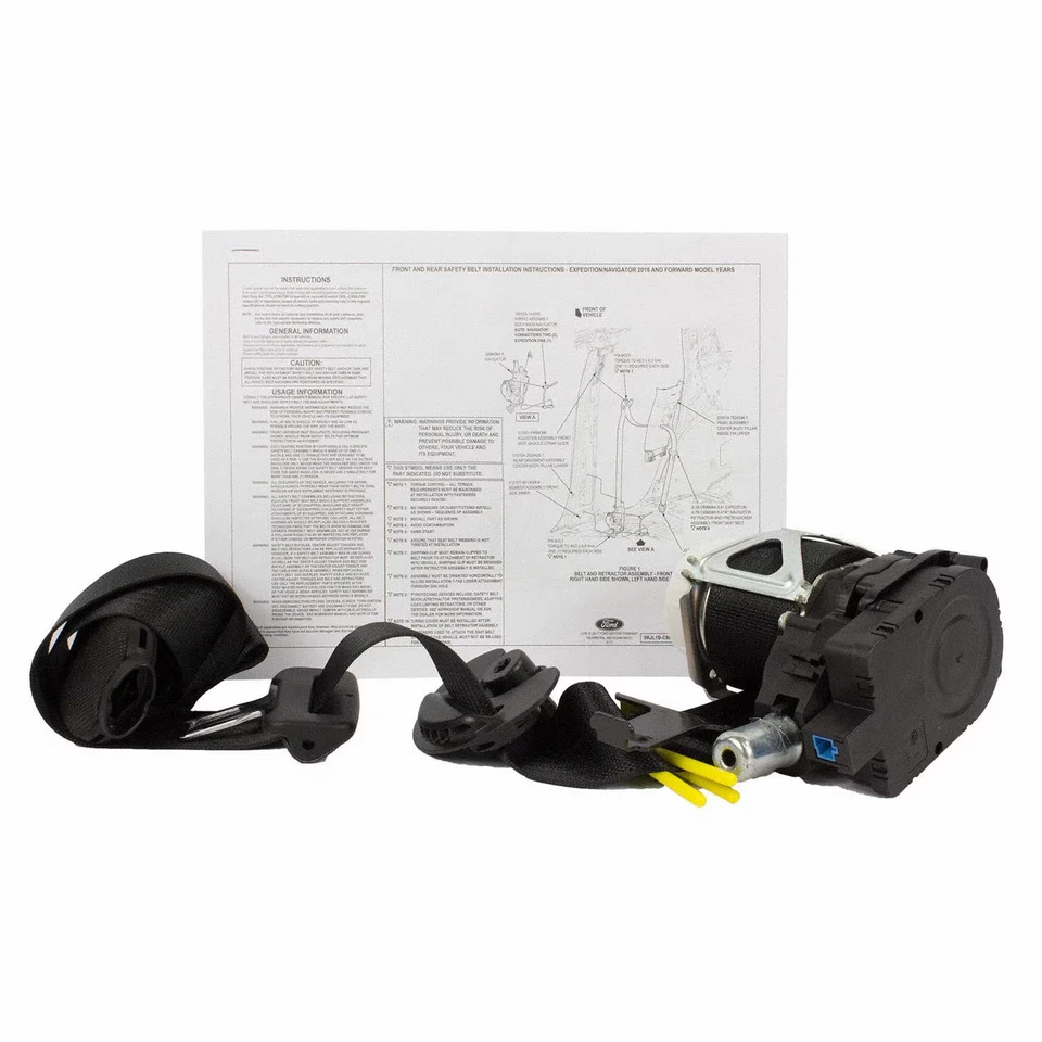 Cinturón de seguridad derecho genuino Lincoln Navigator 18-20 regazo y retractor JL7Z-78611B08-AC Foto 3 de 4