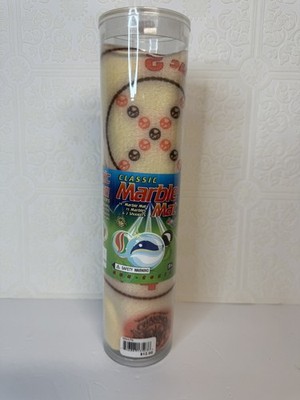 Classic Marble Mat 14 Inch 15 Marbles 2 Shooters Toys Games & Puzzles NOS