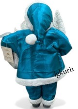 青いベルベット サンタクロース人形 Blue Santa Seasonal Figurines for sale | eBay