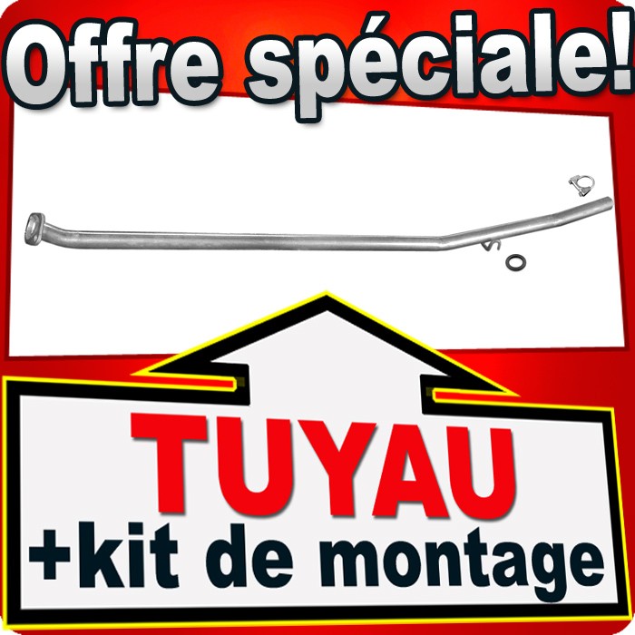 Tuyau intermédiaire pour Seat Marbella 0.9 échappement de rechange standard