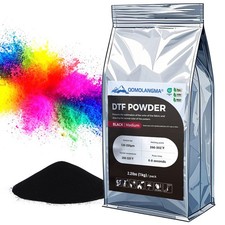 QOMOLANGMA Black DTF Powder Hot Melt Adhesive 2.2 LB Transfer Adhesive Powder