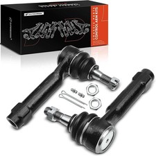 2 x Front Outer Tie Rod Ends, Compatible with Chevy Silverado 1500 2500,