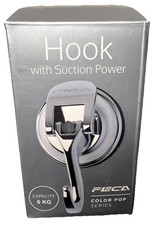 Gancho FECA con Succión Power Color Pop Series - Plateado - Capacidad 6kg - NUEVO