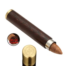 Galiner Cigar Tube Stainless Steel Portable Travel Cigar Case Wood Cigars Holder