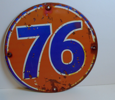 #ad #ad 76 Gasoline Round Metal Sign 8x8 Retro Gas Pump Garage Wall Decor $15.95