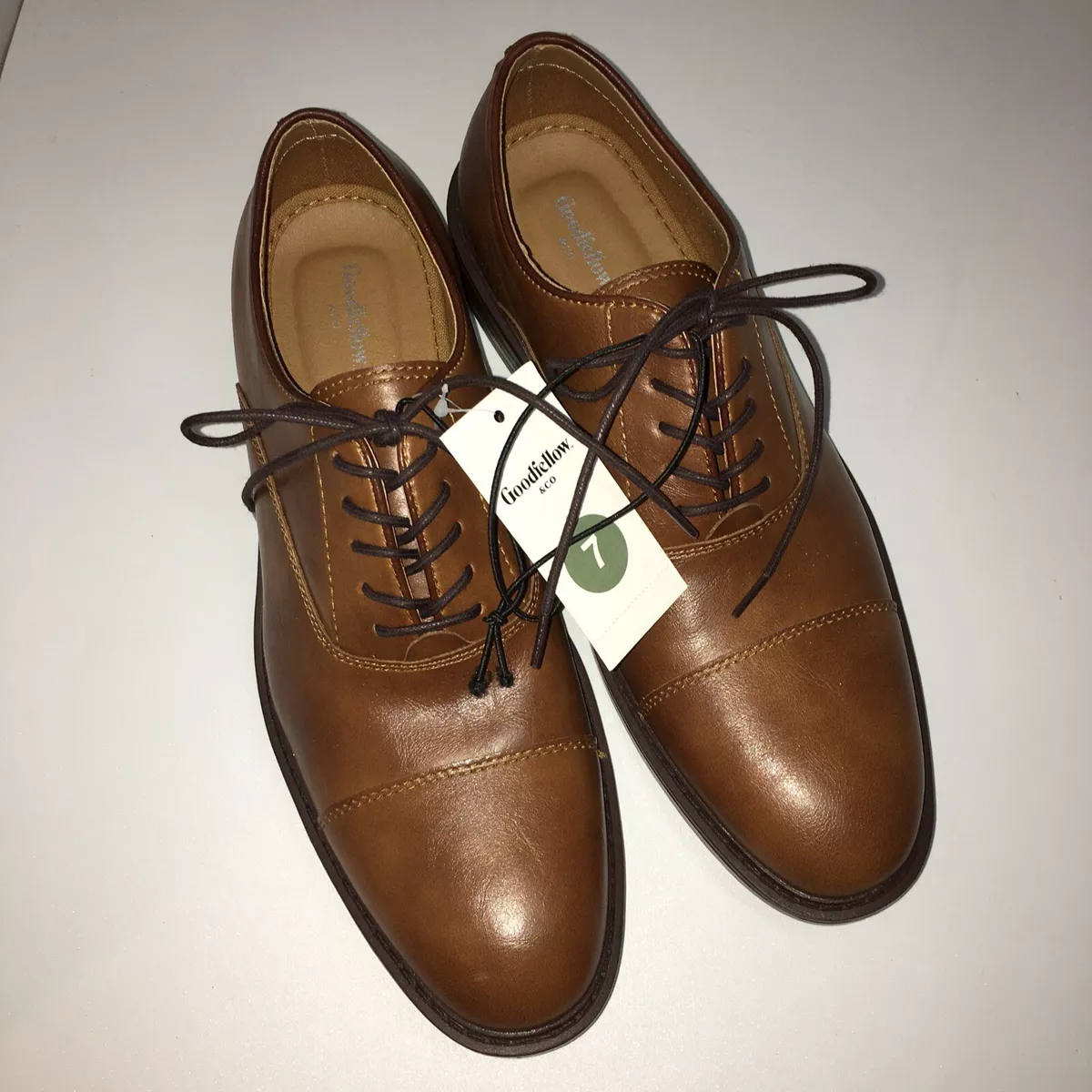 NWT Goodfellow Co Joseph Men s Shoes Brown Oxford Dress Shoes New Size 7