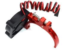 High-Speed Cooling Fan with Alloy Mount for 36mm Diameter Motors, Red