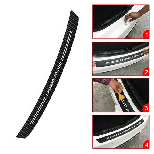Carbon Fiber Car Rear Bumper Protector Corner Sticker Guard Accessories Trim - Picture 11 of 12
