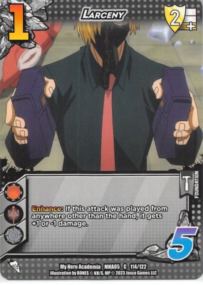 My Hero Academia Trading Card UniVersus MHA05 114/122 C Toya Setsuno