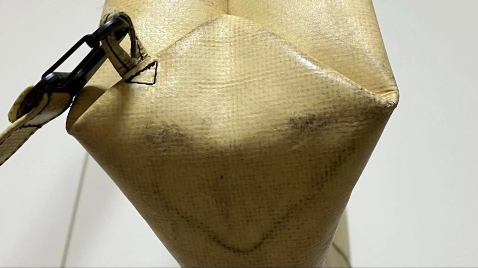 FREITAG JULIEN Tote Hand Backpack 2way Bag BEIGE × GREEN RARE Model USED - Image 2 of 4