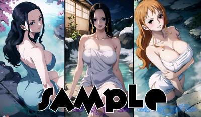 One Piece Wifu Nami Robin Boa Hancock 24x14 Free Stitching Free Playmat Bag