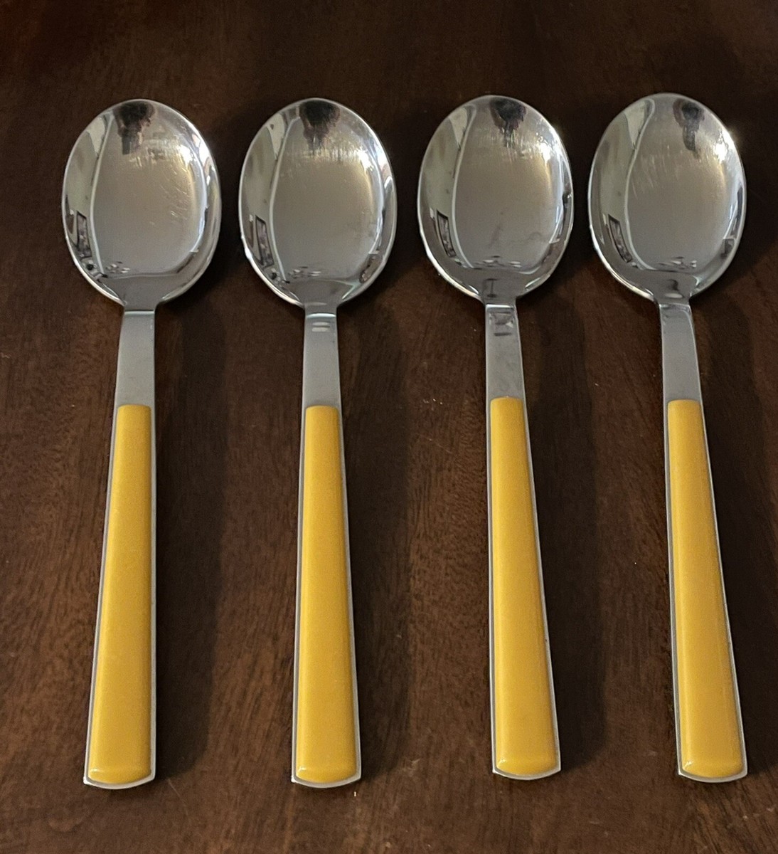 WMF Cromargan Cortina Yellow Gold 4 Tablespoons 7.75