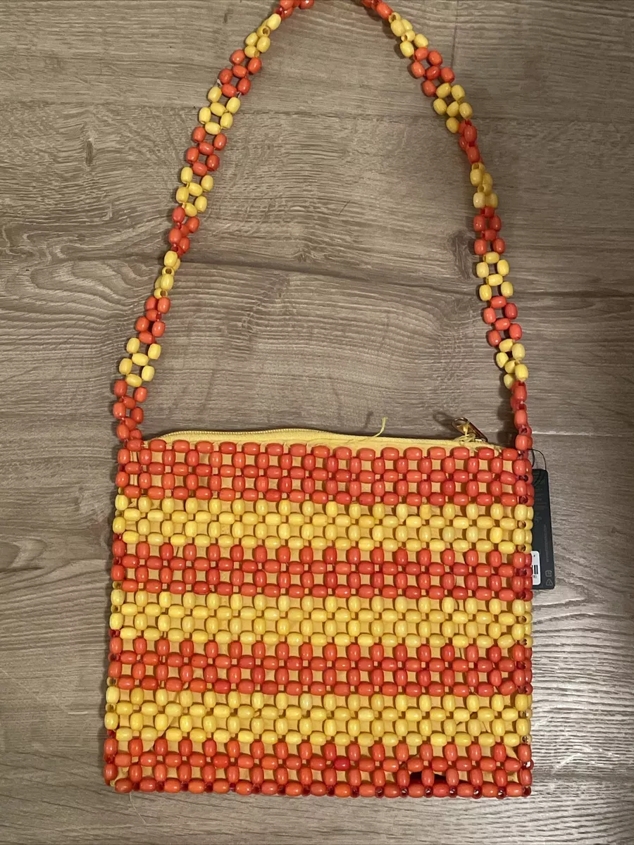 FOREVER 21 NWT 1960s Yellow Orange Color Candy Beaded Bag eBay