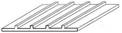 Evergreen 514083 - Strukturplatte, 300x600x1,0 mm, Raster 2,10 mm, 1 Stück - Neu