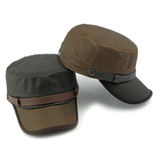 Hommes Réglable Plat Haut Chapeau Rétro Style Militaire Cadet Extérieur Soleil