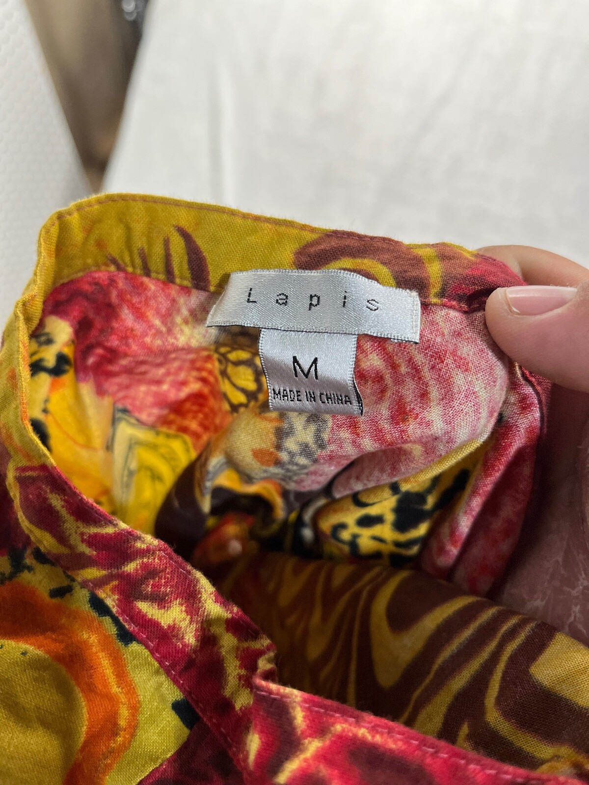 Lapis Skirt Womens Size Medium Cotton Blend Multi Color BOHO eBay