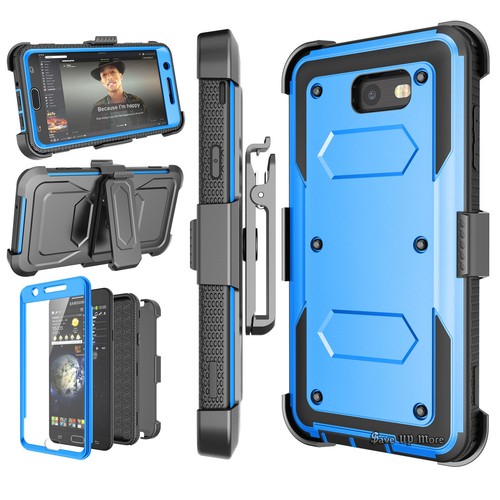 For Samsung Phone Shockproof Case With Belt Clip Kickstand + Screen Protector - 第 5/48 張圖片