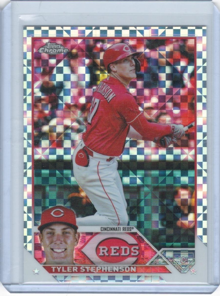 Tyler Stephenson 2023 Topps Chrome #162 X-Fractor Cincinnati
