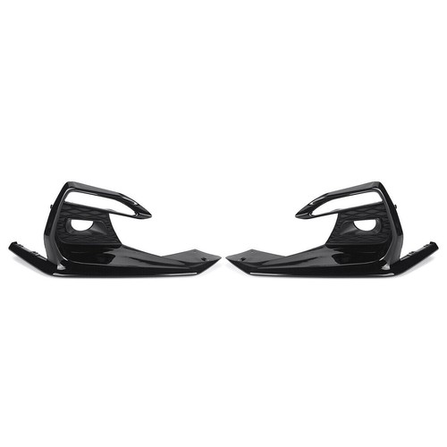 Front Bumper Lower Grille w/ Fog Light Covers For 2018-2022 Infiniti Q50 Sport - Picture 10 of 13