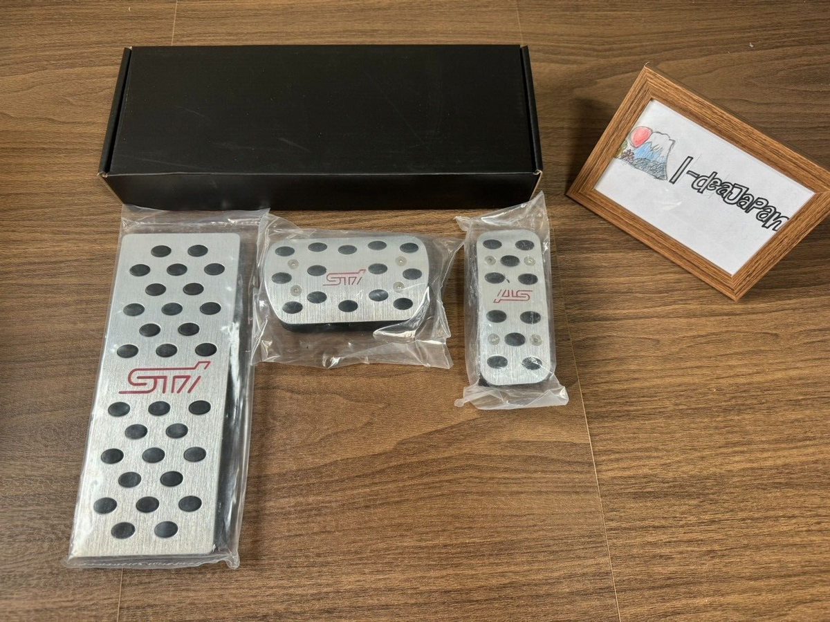 STI Style Aluminum Pedal Set for Subaru Forester Impreza AT