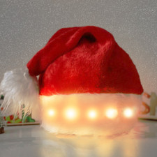 Luminous LED Santa Hat for Kids and Adults - Festive Christmas Decoration