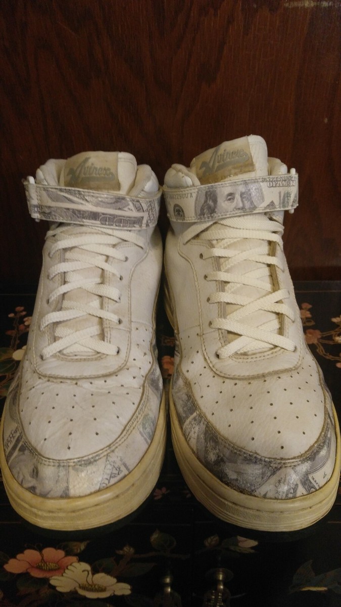 SIGNATURE LOGO AVIREX SHOES 1975 HIGH TOP SNEAKERS STYLE