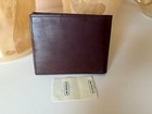 NWT COACH Vintage water buffalo ID wallet Mahogany #4795