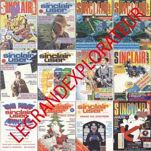Ultimate  Sinclair User  Magazines Collection    (137 Pdfs manual on NEW DVD)