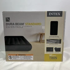 Intex Dura-Beam Standard Pillow Rest Classic Airbed, Twin Size - Black #64145ED