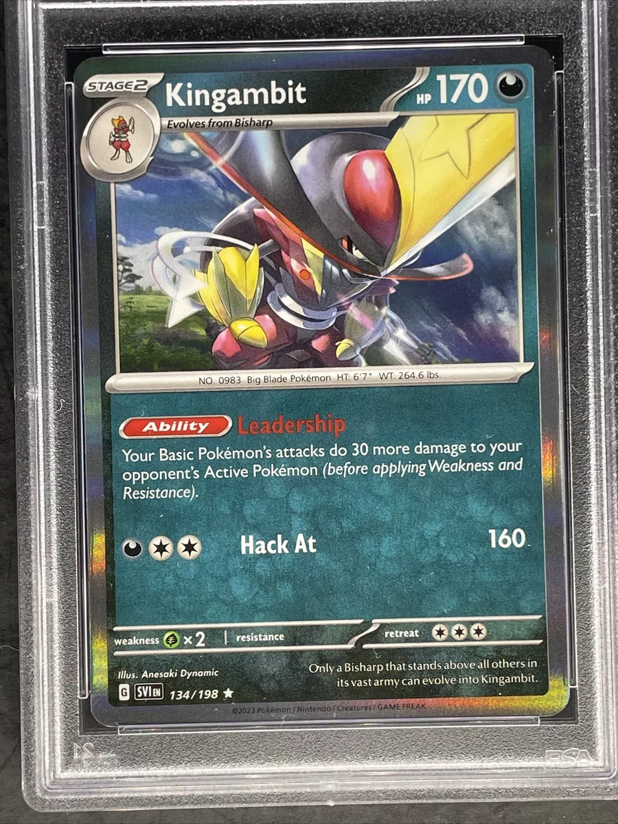 Kingambit - 134/198 Scarlet & Violet Holo Rare Pokemon - NM/MINT – The  PokéTrade Emporium