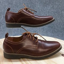 Deer Stag Dress Shoes Youth 5.5 M Zander Oxford Brown Leather Lace Up Comfort
