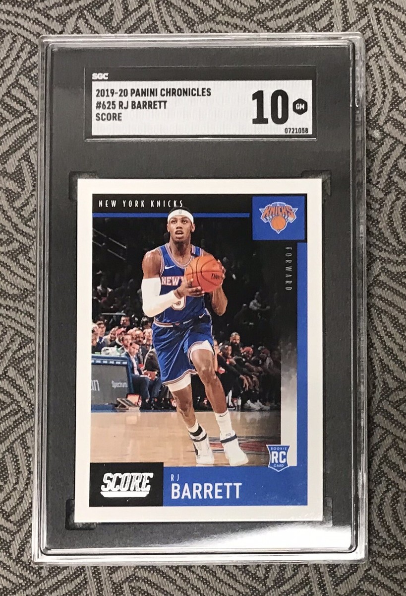 New York Knicks R.J. BARRETT Panini Chronicles Score RC 2019