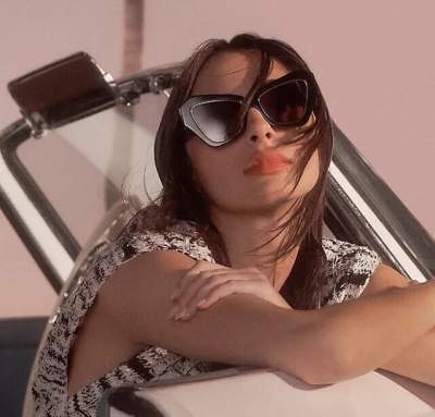 Lele Sadoughi LARA Acetate Wide Cat-Eye Sunglasses $195 #211  display picture 1