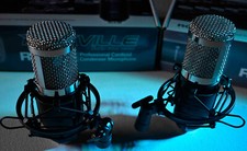 Couple Of Rockville Rcm01 Studio Recording Condenser Microphone Mic+shock Mount