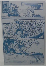 Blood Run #1 - Page 10 - Cyan - Comic Printer Plate - PRESSWORKS - Stephen Cardo